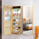 Miroir de vinaigrette à bois massif kingyee armoire de rangement de rangement mural miroir en plein air du miroir de maquillage de maquillage miroir 6198 [version épaissie] 6201 White + batterie à trois couleurs Lumière intérieure 1 standard