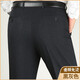 Peimeng 2024 verano nuevos pantalones de seda de morera para hombres, papá suelto de mediana edad usa monos de cintura alta para hombres 9905 plisado negro gris otoño e invierno estilo grueso 29 recomendado 2 pies 2