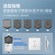 国际电工开关插座IP66户外暴雨双联防溅盒厨房浴室保护盖加大厚密封防水盒 【明装】10A五孔漏保