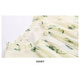 
XAE luxury high-end brand short-sleeved dress for women 2025 summer new small French slim floral chiffon skirt with rice black flowers XL
