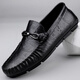 Código roto de cero grados 2025 Summer Nuevos zapatos de gorro de cuero para hombres con mocasines de un pie Soft Sole Men MT9913 Brown 38