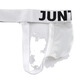 Ttpmer Herrenunterwäsche sexy Eis Seiden Tanga Seidel transparent T-Tong Sexy Tong Weiß (1 Stück) M.