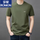 罗蒙（ROMON）男士短袖t恤夏季新款潮流棉简约圆领上衣休闲凉感体恤衫男T YS9929莲紫【带标】 均码 120【141-160斤】