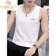 Modal Pure Cotton Weste Herren Trendy Weste Slim Fit Persönlichkeit Trendy Summer Sports Wear Bottoming Herren -Ärmel -T -Shirt 18 Sets - M9232 Bean Grün + M9793 Blaues Grau M [Vorschlag: 85 Jin [Jin gleich 0,5 kg] bis 100 Jin [Jin Equals gleichen 0,5 kg]]]