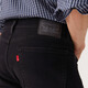 Levi's Levi's 25th autumn and winter new men's American 505 standard straight trendy casual denim trousers black 34 (32)