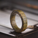 Mrs. Win's straight-cut ring, sandalwood green sandalwood, blood sandalwood log tail ring, thin round finger ring, handpiece, small piece craftsmanship, green sandalwood straight-cut