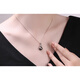 DL 1998 Fat Donglai same style black pearl pendant black forest 8-11mm strong light sea water Tahitian necklace 8-9mm Tahitian black pearl/silver