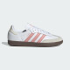 阿迪达斯 （adidas）官方舰店休闲鞋女鞋 新款舒适三叶草运动鞋SAMBA德训鞋板鞋 JI2677白/奇迹紫粉/汉玉白 37