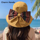 Charm Kendo Sitio web oficial Sol Protection Hat for Women in Summer Fisherman Gat Sun Hat Outdoor Beach Vacator
