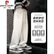 Pier Cardin Summer Seda Seda colgante Pantalones casuales para niños Duerme 2025 Men delgados heterosexuales Sports de patas anchas pantalones de secado rápido CK693 [Estilo de seda de hielo] White M