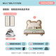 AIWOWO Kinderbett, Jungen und Mädchen Single Massivholzbett, Teenager -Studentenbett, Bärencarterlederbett, Hochkasten -Aufbewahrungsbett, Flaggschiff -Version/Napa Leder Einzelbett 1350 mm*2000 mm ohne Lagerung