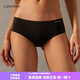 Calvin Kleinck Unterwäsche für Frauen Zweierpacks bequeme, nicht markierende Baumwollscheibe Anti-Pinch-Hüft-Halb-Butt-Höschen QP1049o 6xy-Raum Schwarz/Fleischfarbe s