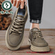 Woodpecker Martin Boots Men's 2025 New Spring and Summer Retro British Style Genuine Leather Casual Leather Shoes High Top Workwear Men's Shoes Black K821 Black 42