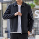 Shachi 2025 Herbst neue Executive Jacke für junge hübsche hübsche Farbe Revers Zipper Fashion Classic Jacke Casual BSHT-N9712 Blau One Size 170