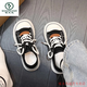 Woodpecker breasts, ugly cute canvas shoes for women, thick sole 2025 spring new white shoes ins Korean style, heels, two-wearing shoes, dog black 35