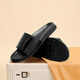 
HANG TEN slippers men's 2025 summer new genuine leather breathable outer wear non-slip flops fashionable and trendy versatile men's slippers black 40 (leather shoe size)