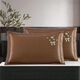 Almohadas de verano para hombres Summer Summer Silk Pillow Case de almohada de doble cara cubierta de núcleo de almohada de ratán fresco para adultos más enredadera de hielo 679-7 (lavable) predeterminado 48*74 estuche de almohada (un par)