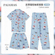
Superficial Japanese ins cartoon cute crayon Shin-shiba pajamas for women in summer new printed shorts shorts home clothing set KK-14101 [short sleeve] three-piece set L 96-115Jin [Jin equals 0.5 kg]