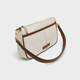 CHARLES&KEITH25夏季新品链条绳结包挂小方包腋下包CK2-20271647 Taupe Canvas米色/灰褐色 S