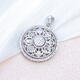 Zhaoliang platinum necklace PT950 men's platinum compass pendant fashion pendant platinum jewelry gift 12.91 g