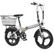FG FLYING PIGEON Folding Bicycle Adult Variable Speed ​​Installation-Free Lightweight Portable Urban Commuting Bicycle Variable Speed ​​Spoke Wheel - Matte Black - Large Rear Basket 22 Inch (Suitable for Height 155-180cm)