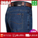 
JEEP SPIRIT Jeep Summer Jeans Men's Straight Loose Thin Jeans Middle-aged High Waist Dad Long Pants 3888 Middle Blue 31 [2 feet 4 Waist]
