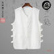 
Zuosik summer thin sub-cotton linen vest Chinese style Tang suit men's vest clip Han jacket and plate button old man sweatshirt north beige white sesame 1901B vest 2XL 155-170Jin [Jin equals 0.5 kg]