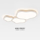 Mingjiangfeng Salon Light Cloud Cloud plafonnier Light Crème Style Guangdong Zhongshan Lampe Modern Simple Amosphérique Chambre entière House Paquet CY6628-1090 TMALL ELF (blanc)