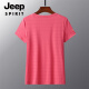 Jeep Spirit Summer Summer Seda Seda de seda de secado rápido Hombres sueltos de gran tamaño deportivo y cuello redondo Top de seda transpirable Top Jeep6628 Men White Lay Bajo 5xl Hombres 185-200 Jin [Jin equivale a 0.5 kg]