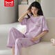 Catman Miiow Pajamas para mujeres en primavera y verano pantalones de manga corta Los estudiantes de estilo coreano puro pueden usar trajes de ropa para el hogar de algodón puro afuera en verano YZT9715 algodón corto y longitud M (80-jin [Jin equivale a 0.5 kg])