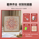 LNGA LANDGRE中国风宋锦珍珠画DIY材料包母亲节活动非遗手工礼物感装饰画 LL13571【全彩喷绘】送点钻笔 30*30cm加厚实木内框