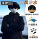 JEEP SPIRIT吉普冲锋男款2025新款夏季薄款户外三合一外套软壳爬山服女防风登 6628黑色男女同款三合一参照男款 5XL
