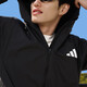 阿迪达斯 （adidas）外套男装2025夏季新款运动服拒水防泼休闲服连帽凉感皮肤衣夹克 KA9300黑色 S