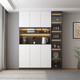 
Sideboard cabinet wall integrated display cabinet modern simple storage cabinet household wine cabinet tea cabinet storage storage cabinet style 12240*40*220 SF Express installation