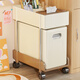 Under-the-desk storage rack, office work station bag storage artifact, removable floor-standing bookshelf, drawer-type trolley storage rack, two-layer compartment, wheeled version