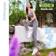 Fan Sheng Copa de yoga Sports Leisure Running Outdoor Cycling pantalones frescos Cinturón de bolsillo Cantalización de pantalones recortados Mujeres FY15918 Salt Lake Green S