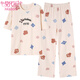 
Modal pure cotton pajamas for women in spring and summer short-sleeved trousers suit casual sweet and cute girl's cotton home clothes can be worn outside YS679 M (recommended 80-100Jin [Jin equals 0.5 kg])