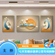 
Sense paintings, living room decoration paintings, sofa background wall hanging paintings 2025 new light luxury high-end wall paintings, Fulu high-end wall JD15849 left and right 30*40 middle 60*40