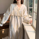 
Yalu coral velvet nightgown for women in autumn and winter lace lace 2025 new thickened palace princess style flannel pajamas KMN_12342# lace lace velvet skirt M 160()