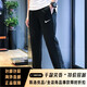 耐克（NIKE）网运动裤男裤 夏季新款休闲裤梭织透气宽松直筒裤长裤 dm6627-010黑色 均码 s