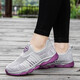 Middle-aged and elderly people's walking shoes for women breathable and comfortable non-slip elderly shoes soft and skin-friendly flying mesh travel hiking shoes XE-9928 light gray 36