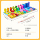 Große Augen Little Baby Vier-in-Eins digitales dreidimensionales Puzzle-Pairing-Board Kleinkinder Bausteine ​​Frühschulbildung 1-3 Jahre alte Kinder Baby Puzzlespielzeug