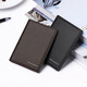 WILLIAMPOLO card bag for men genuine leather card cover driver's license certificate cover wallet access card bag for men, brown lychee pattern