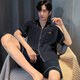 Les adolescents à manches courtes à manches courtes de pyjamas Yalu peuvent porter des vêtements de vêtements pour hommes à manches courtes pour hommes.