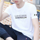 Under Armour UA new sports summer solid color ins round neck T-shirt short-sleeved men and women half-sleeved casual loose fashionable breathable Korean version 11980T-shirt black M