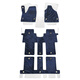 Sailafeini [New GL8] eignet sich für 25 Buick GL8Phev Lu Shang Foot Pads New Energy GL8 Lu Zun Middle Row Teppich 2 vornereihe Haupt- und Co-Pilot-Doppelschicht [Blue Bottom + Blue Decke Buick GL8 New Energy/25-25 Modelle (3899 exklusiv