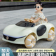 Chichengtong à quatre roues véhicules électriques Toy Car Chargement du chargement avec télécommande à quatre roues motrices 1 à 6 ans voiture électrique de combat Gray à double roue + bordereau à distance Bluetooth + roue ordinaire