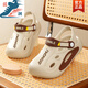 Hongxing Kinderschuhe Kindersportsandalen 2025 Sommer atmungsaktive Beutelschuppen Pantoffeln Jungen Leichte Höhlen mittelgroße Kinder weiche Sohle Anti-Rutsch- und Verschleiß-resistentes Mian Brown [verbesserte Version mehr Anti-Schlupf- und Verschleiß] 37 [36-37 gleiche Größe]