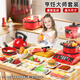 Xidic Mini Kitchen Children's House Cuisinage Toys Sware Sware Fruits and Légumes Coupez Le Cuissier d'auto-cuisinière cadeau d'anniversaire