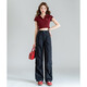
TonLion 2025 summer women's work pants thin loose pleated straight casual pants